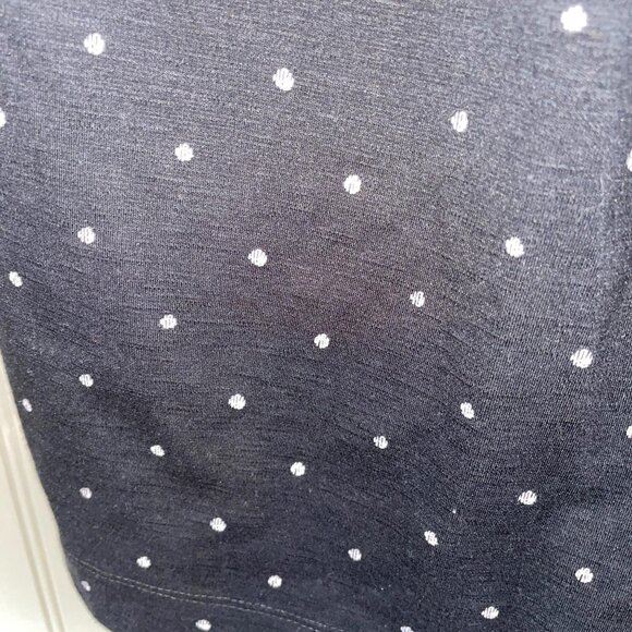 Old Navy Black Polka Dot Maternity Dress Sleeveless Knee-Length Medium - Picture 4 of 4